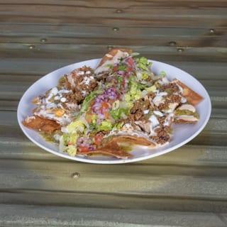 Nachos con Carne de Arroz Tapado