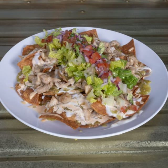 Nachos con Pollo.